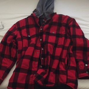 Button up flannel jacket